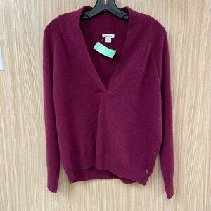 sundance purple cashmere sweater size small petite